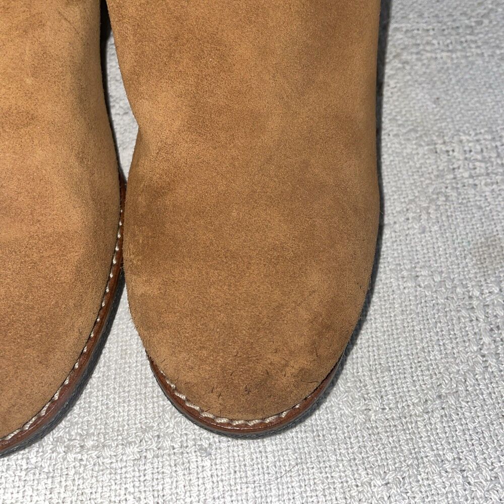 Coach Women’s Knee Boots Size 6.5 M Brown Suede Leather Going Out Party Fun - Picture 9 of 12